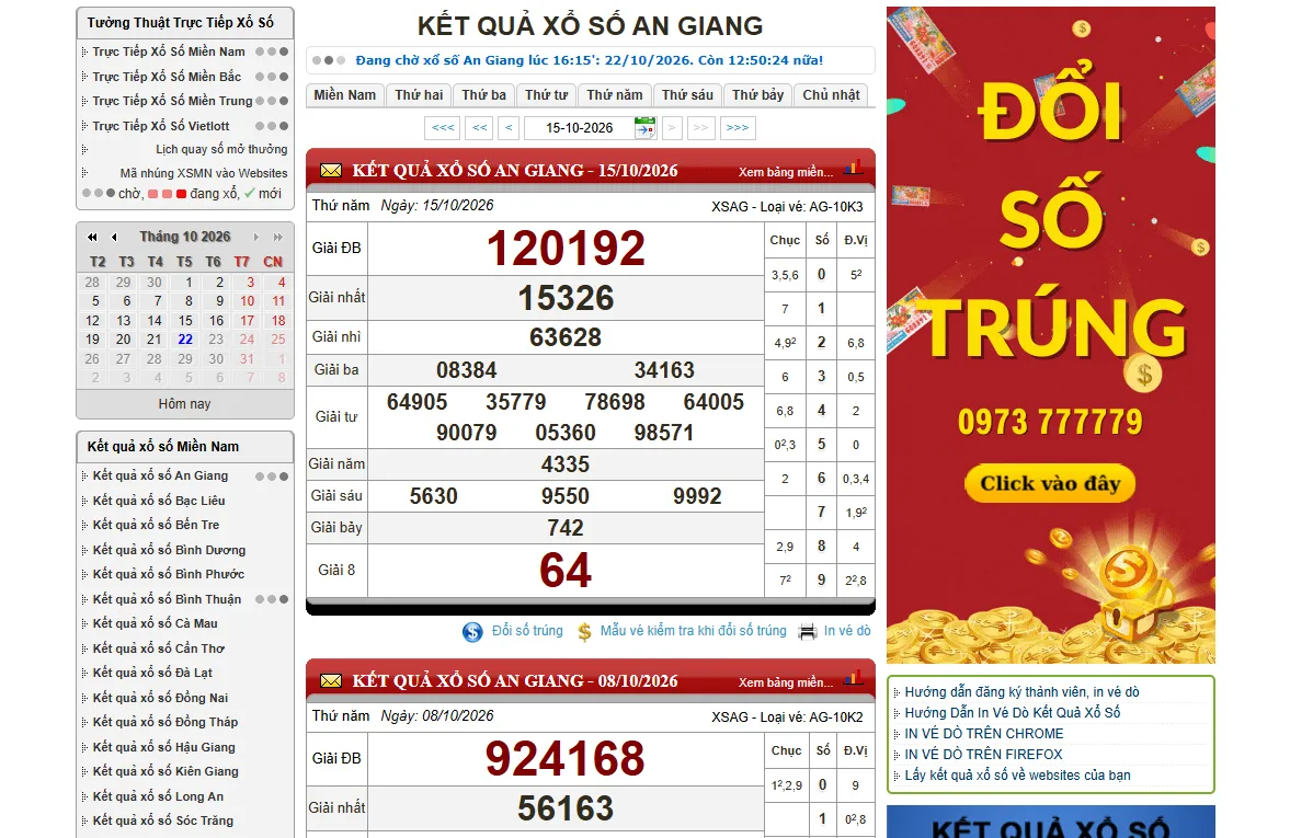 xổ số an giang