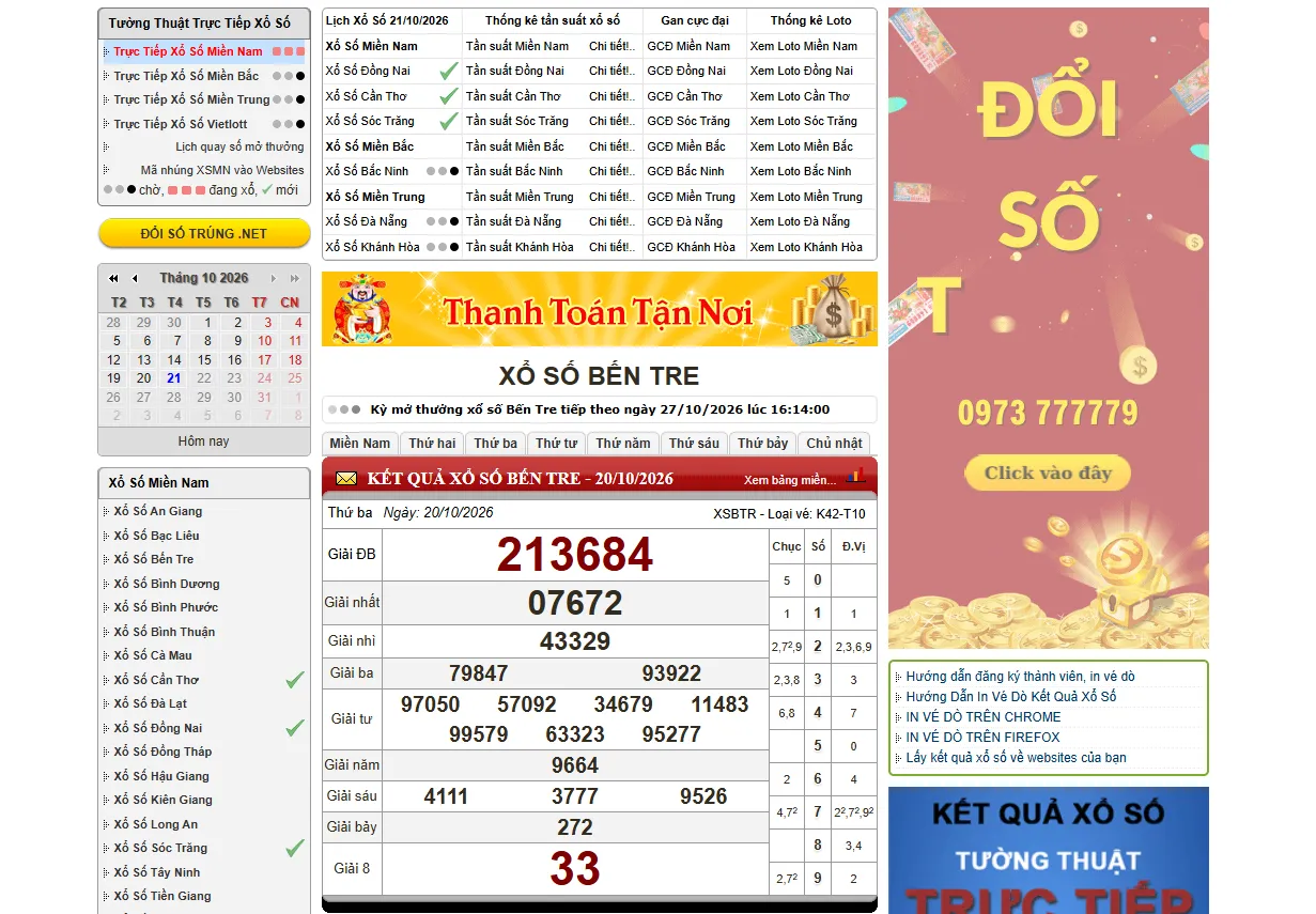 xổ số bến tre