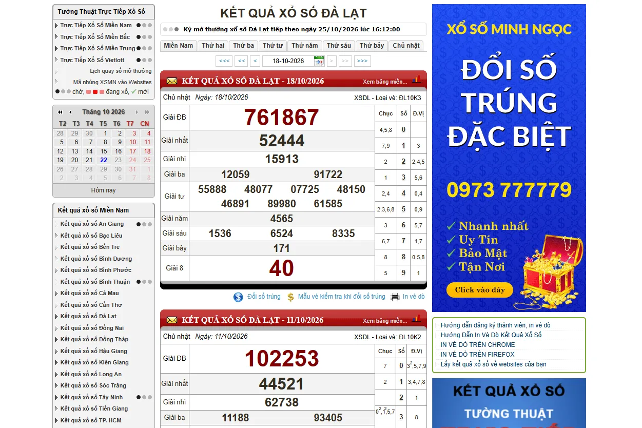 xổ số đà lạt