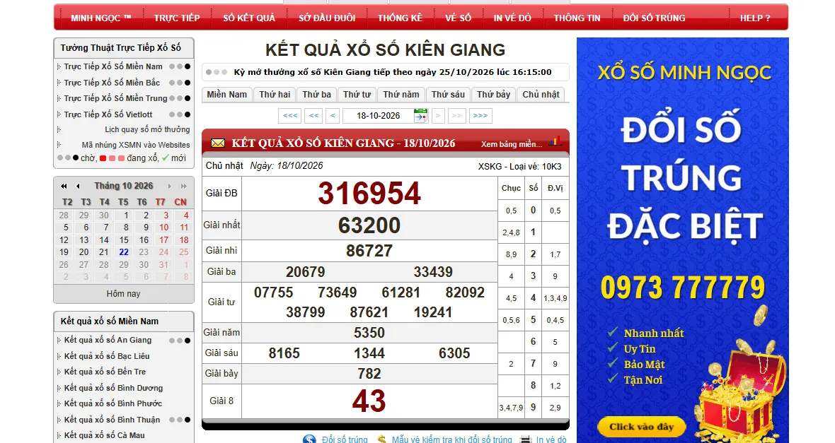 xổ số kiên giang