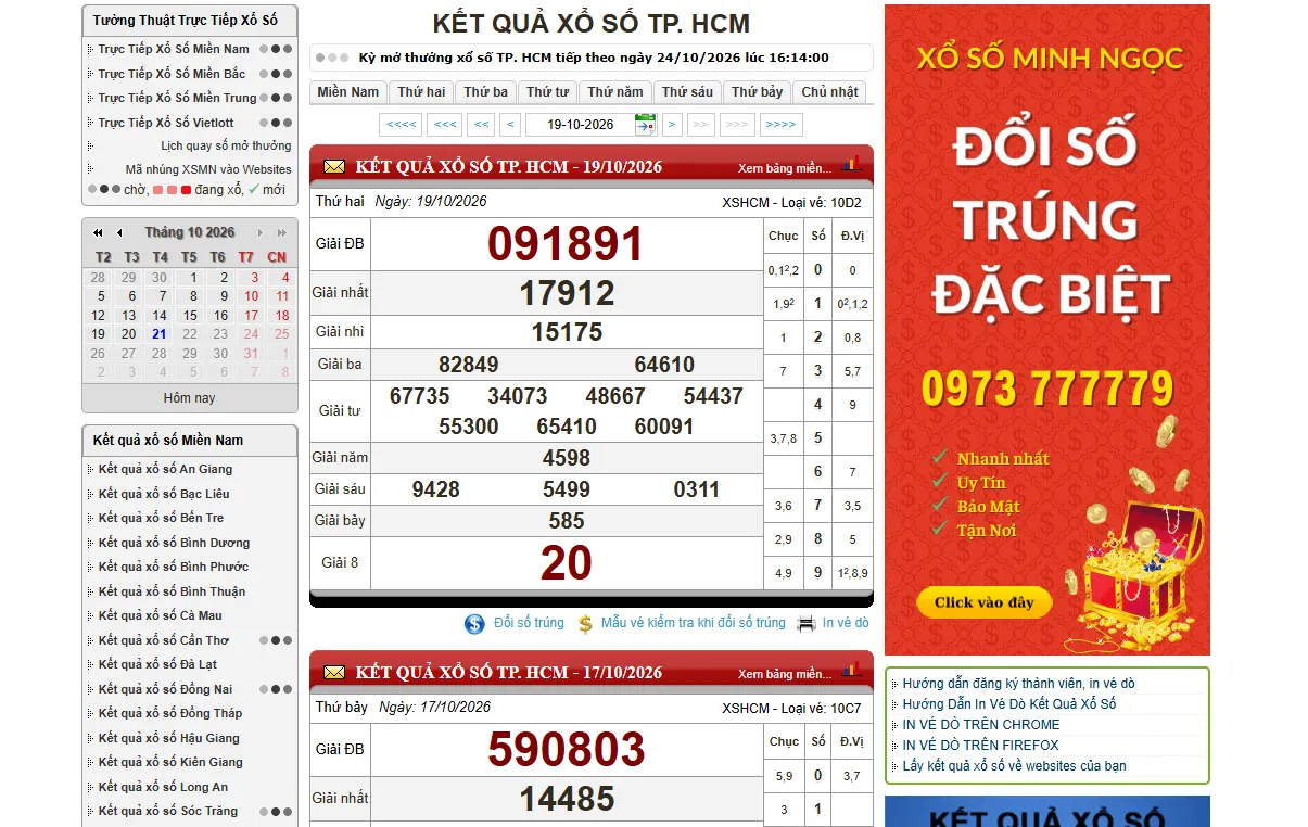 xổ số tp. hcm